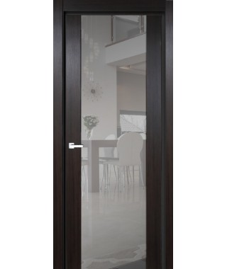 Дверь с ПВХ покрытием 1К (Темный Венге, Триплекс светлое) Дверь с ПВХ покрытием 1К (Темный Венге, Триплекс светлое)