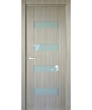 Дверь с ПВХ покрытием 22К (Филадельфия Дуб Мокко, Белый лакобель) Дверь с ПВХ покрытием 22К (Филадельфия Дуб Мокко, Белый лакобель)