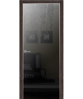 Дверь Альфа 1 с алюминиевой кромкой (Зеркало графит с одной стороны) Дверь Альфа 1 с алюминиевой кромкой (Зеркало графит с одной стороны)