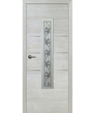 Дверь с ПВХ покрытием Валетта ДО (Вяз Айс)