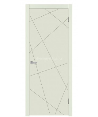 Дверь с ПВХ покрытием Абстракция (Софт белый) Дверь с ПВХ покрытием Абстракция (Софт белый)