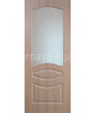 Дверь с ПВХ покрытием Леона ДО (Дуб классик)
