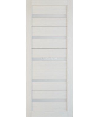 Дверь из экошпона Техно 5 Лиственница (белое стекло)